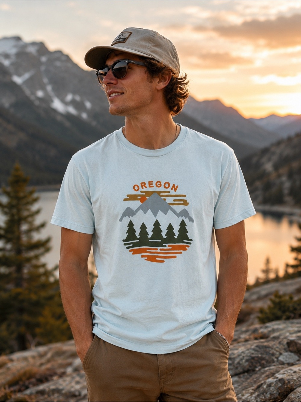 Little Bay Root Oregon Fifty Ranges 4 Seasons T-shirt  M